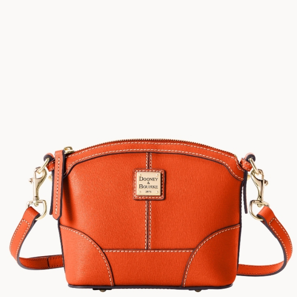 **Brand new **Saffiano Mini Domed Crossbody